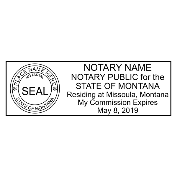 Montana Notary Public Stamp