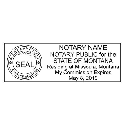 Montana Notary Public Seal - alternate view