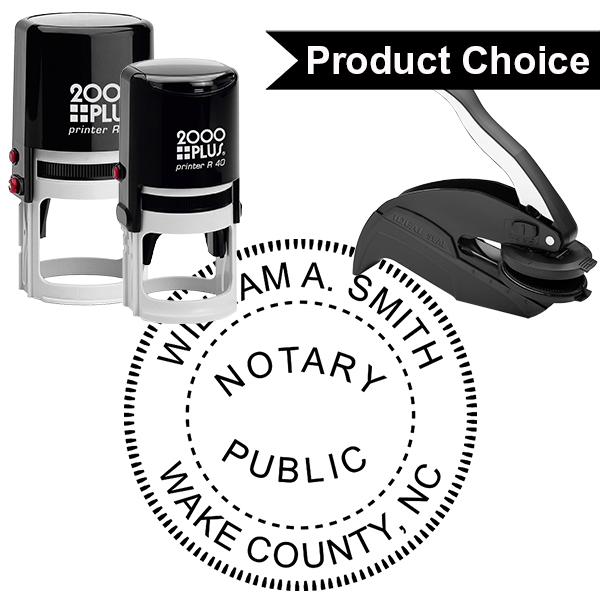 North Carolina Notary Round Seal