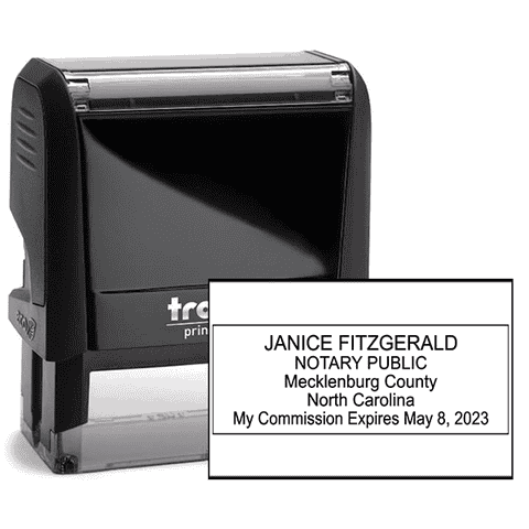 North Carolina Notary Rectangular Seal