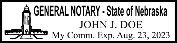 Nebraska Notary Seal Stamp