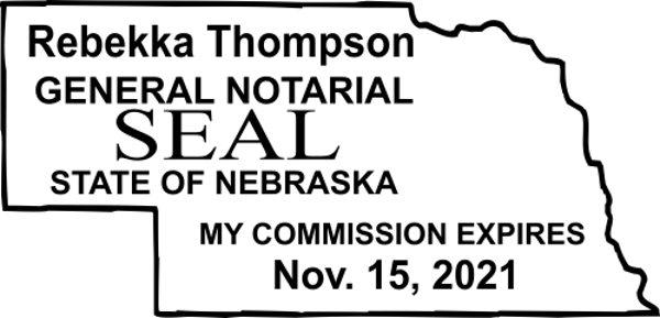 Nebraska Notary Seal Stamp