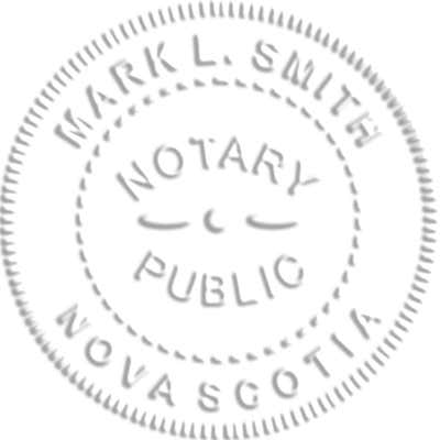 Nova Scotia Notary Embosser Seal - alternate view