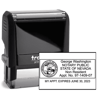 Nevada Notary Rectangular for Non-Resident