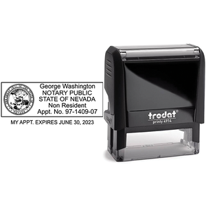 Nevada Notary Rectangular for Non-Resident Body and Design
