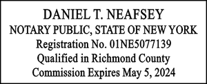 New York Notary Seal Stamp