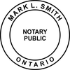 Ontario Canada Notary Seal Stamp