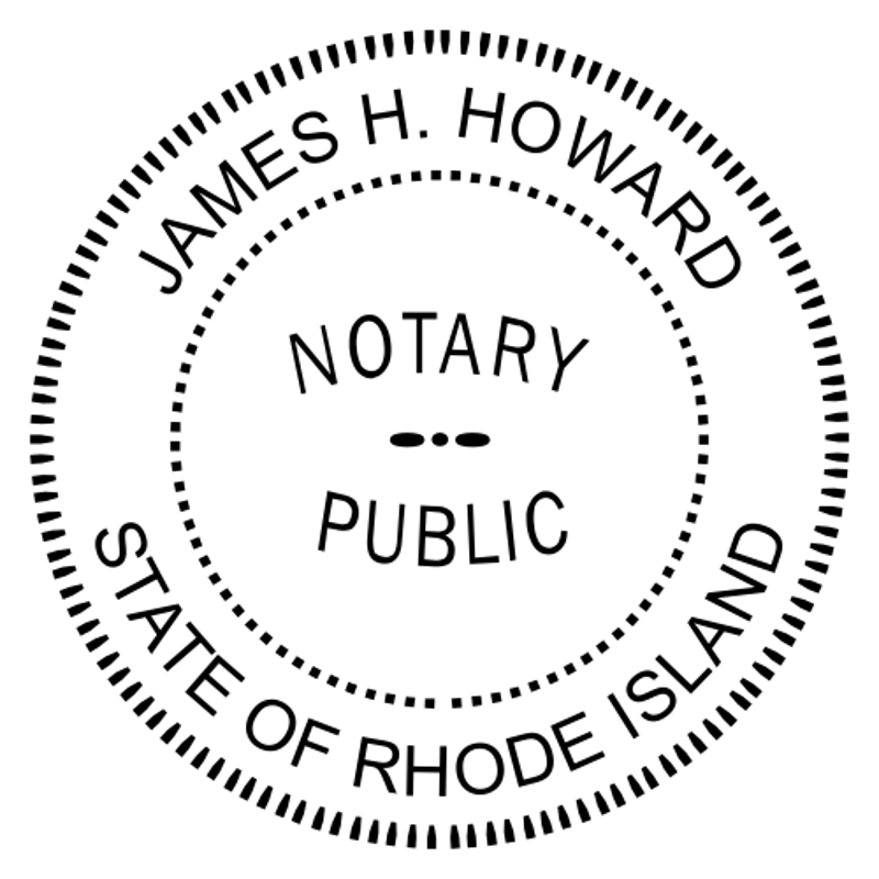 Rhode Island Notary Seal Stamp