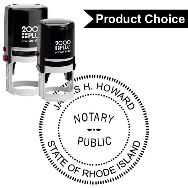 Rhode Island Notary Round Seal