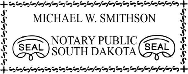 South Dakota Notary Seal Stamp