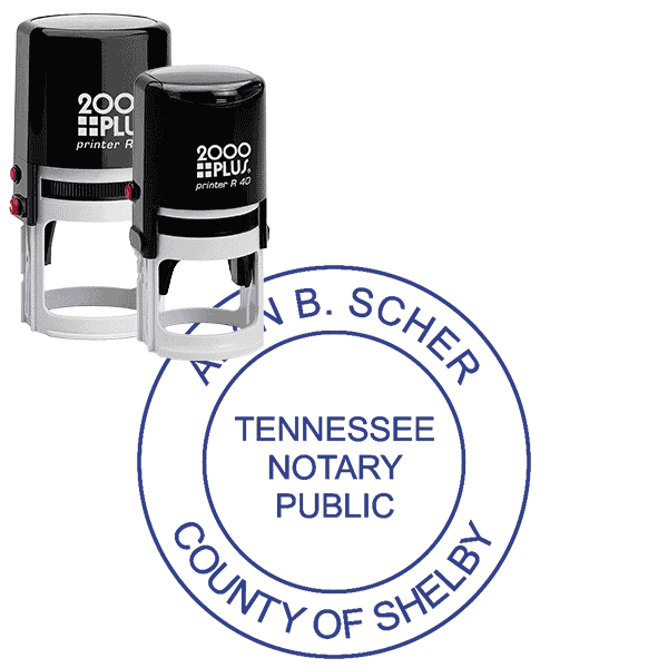 Tennessee Notary Round without Date Seal