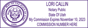 Utah Notary Seal Stamp