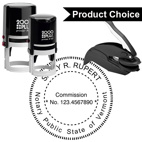 Vermont Notary Round Seal