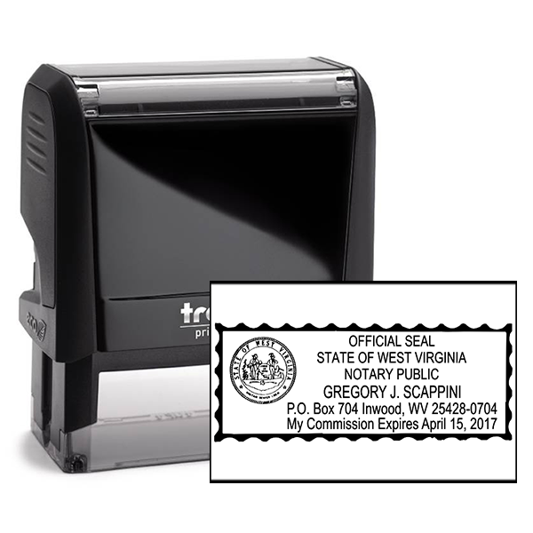West Virginia Notary Rectangle