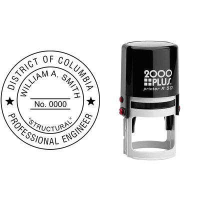 District of Columbia Engineer Various Discipline Seal - alternate view