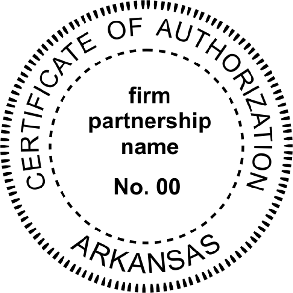 Arkansas Business Authorization Stamp Seal