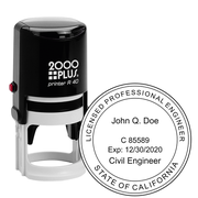 State of California Civil Engineer Seal