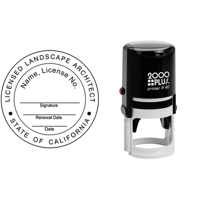California Landscape Architect Seal - alternate view