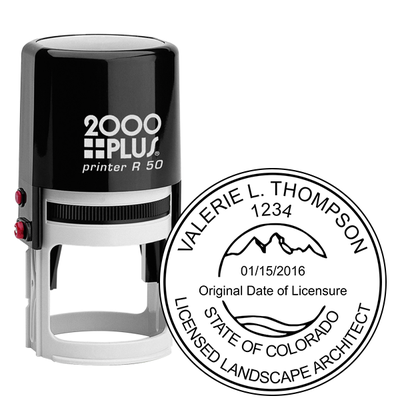Colorado Landscape Architect Seal - alternate view