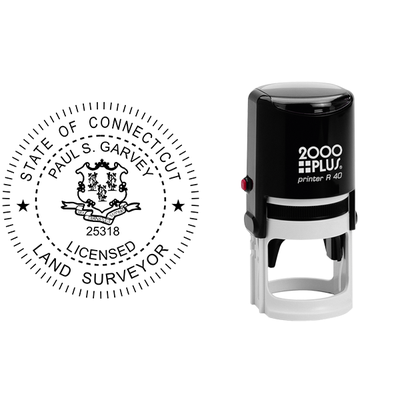 Connecticut Land Surveyor Seal - alternate view