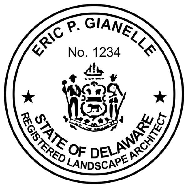 Delaware Landscape Architect Seal