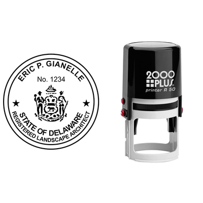 Delaware Landscape Architect Seal - alternate view