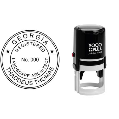 Georgia Landscape Architect Seal - alternate view