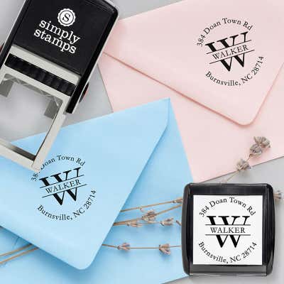 Walker Letter Self-Inking Return Address Stamp - alternate view