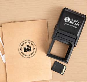 Custom logo impressions stamped onto hang tags