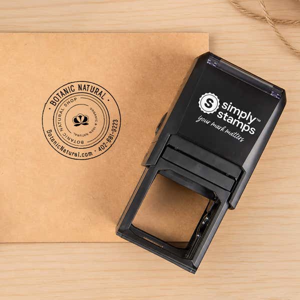 Custom logo impressions stamped onto hang tags