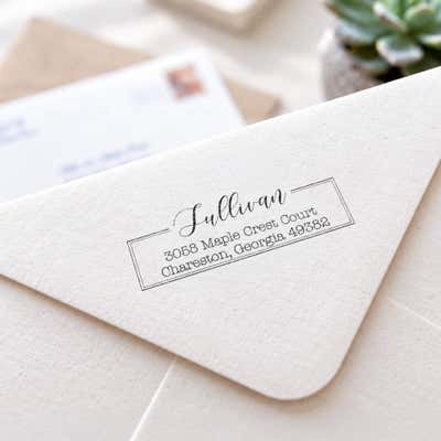 Prentice Fancy Border Address Stamp - alternate view