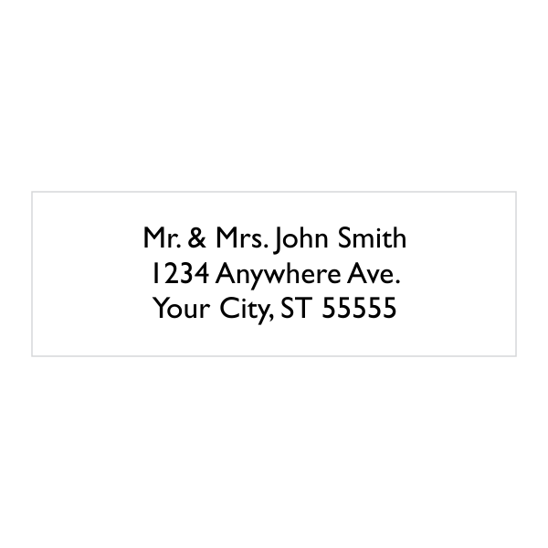 3 Line Custom Address Stamp