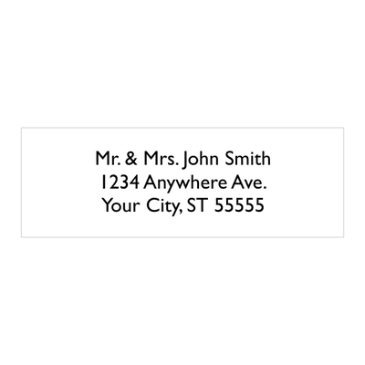 Custom 3 Line Address Stamp - alternate view