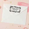 Citrus Grove Return Address Stamp – stamped impression lifestyle photo