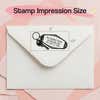 House Key Return Address Stamp – impression size guide