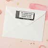 Matchbox Return Address Stamp – stamped impression lifestyle photo