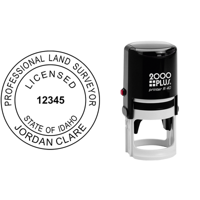 Idaho Land Surveyor Seal - alternate view