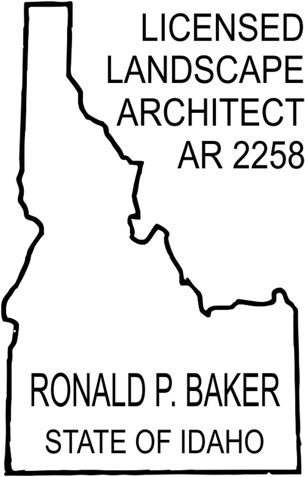 Idaho Landscape Architect Seal