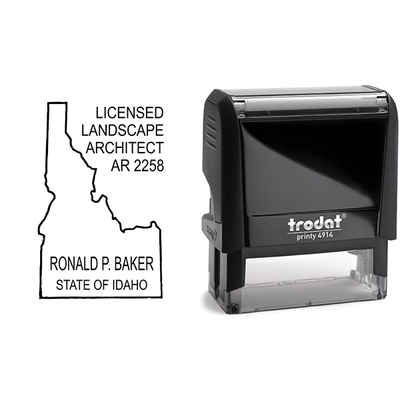 Idaho Landscape Architect Seal - alternate view