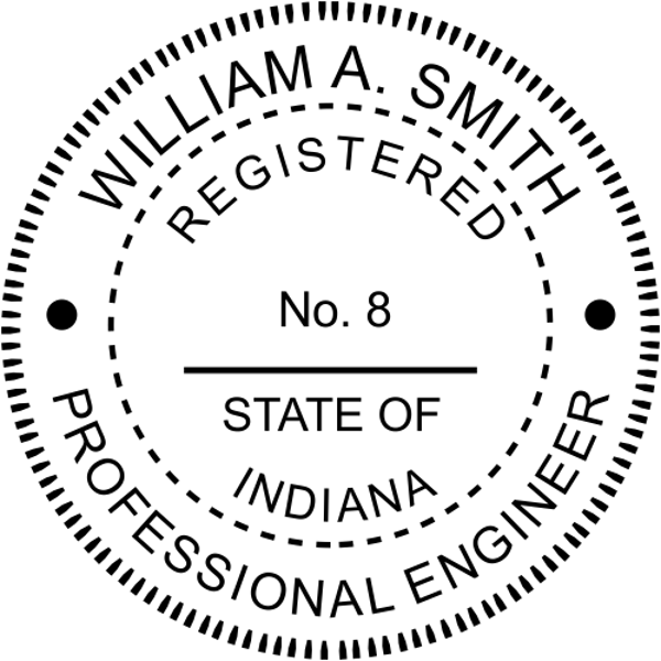 State of Indiana Engineer Seal