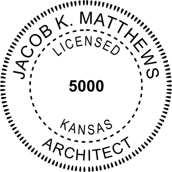 Kansas Architect Stamp Seal