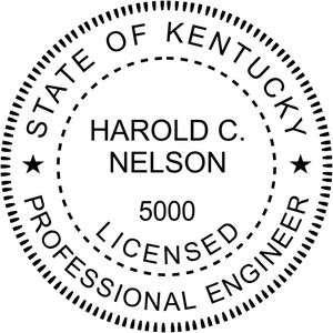 Kentucky Engineer Stamp Seal