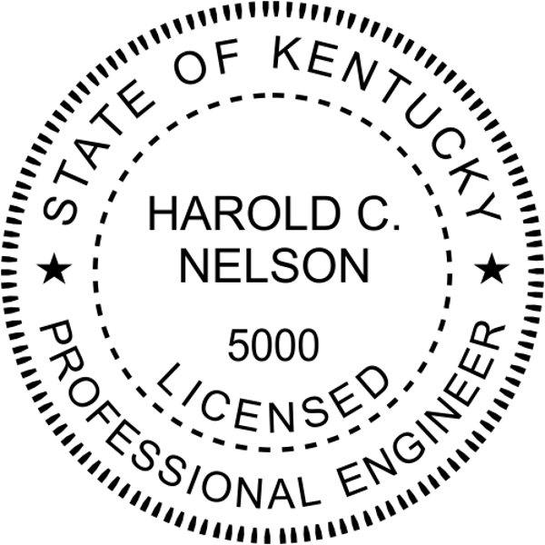 Kentucky Engineer Stamp Seal