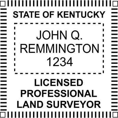 Kentucky Land Surveyor Stamp Seal - alternate view