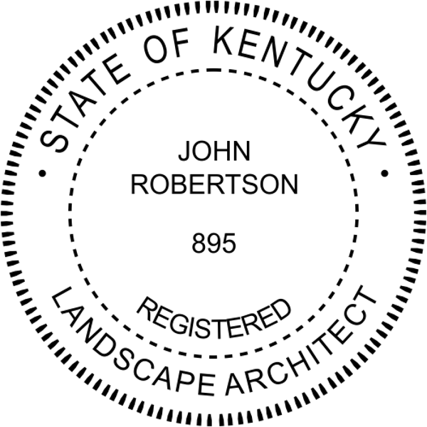 Kentucky Landscape Architect Seal
