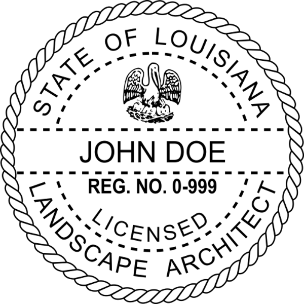 Louisiana Landscape Architect Seal