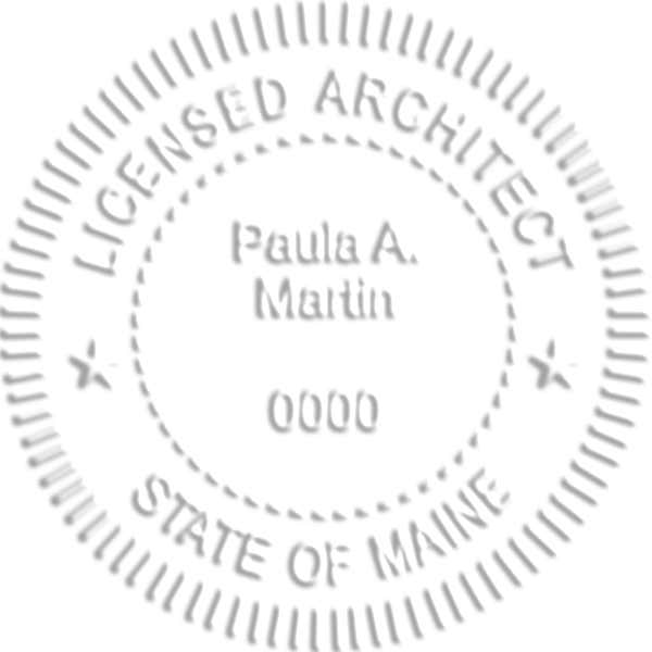 State of Maine Architect Embosser Seal