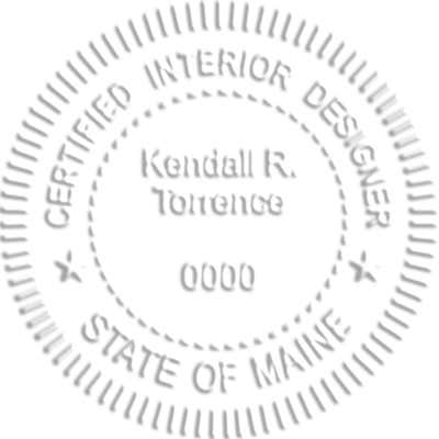 Maine Interior Designer Embosser Seal - alternate view