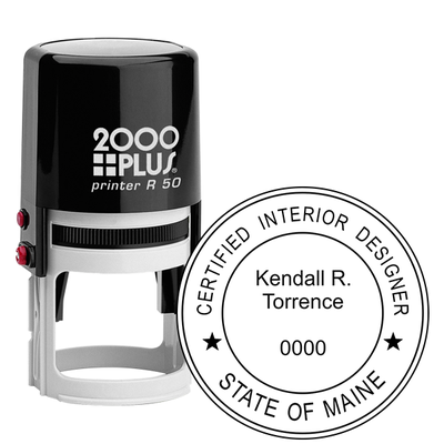 State of Maine Interior Designer Stamp