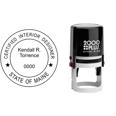 Maine Interior Designer Stamp Seal - alternate view